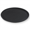 Поднос прорезиненный круглый 35 см черный