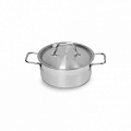 Кастрюля 2л нерж.тройное дно d=190 h=80, индукция, серия "Satin" LUXSTAHL																				
