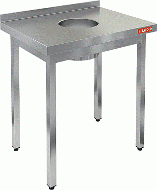 Стол нержавеющий для сбора отходов HICOLD НДСО-6/7Б-1