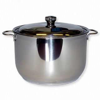 Кастрюля 8,0 л Классика-Прима, пр/ручки, мет/крышка 1/4-1