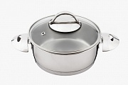 Кастрюля "Аметист" 1,5 л (160 мм) со стеклянной крышкой