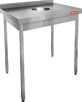 Стол нержавеющий для сбора отходов HICOLD НДСО-8/7Б-2