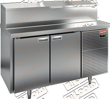 Стол охлаждаемый для пиццы HICOLD PZ1-11/GN (1/3H)-2
