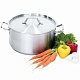 Кастрюля 5,0 л. нерж. d=24 см. h=11 см. низкая с крышк. (индукция) Proff