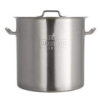 Котел 37 л Luxstahl нержавеющая сталь, тройное дно-1