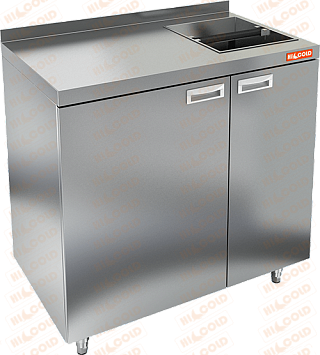 Стол для кофемашин с бортом HICOLD НБМКМ-10/7Б-1