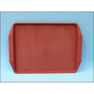 Поднос 42*30 см темно-красный-1