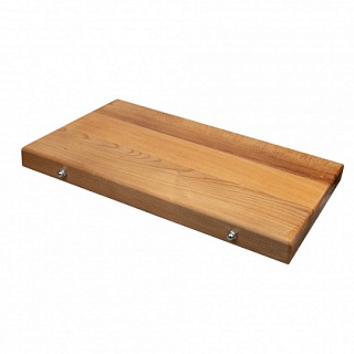 Доска разделочная с железными стяжками 480-500х300х40 мм бук-1