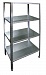 Стеллаж СтПН 500*600*1800, 4 полки сплош. нерж. 0,8мм, двойное усиление полок-preview-2