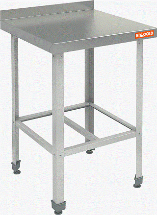 Стол пристенный с бортом с полкой решеткой HICOLD НСО-6/6Б ЭЦ-1