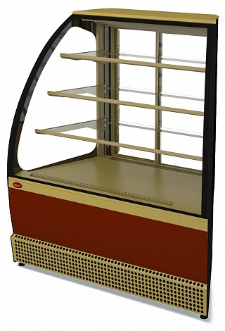 Витрина холодильная Veneto VS-UN, крашенная (угол наружный), раздвижная дверь-1