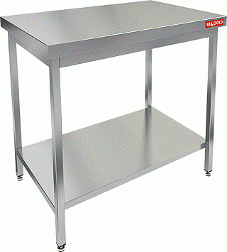 Стол нержавеющий разделочный центральный с полкой HICOLD НСО-8/6П-1