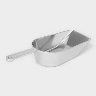 Совок для сыпучих продуктов, h=30.5 см, алюминий, серебристый-1