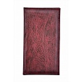Папка-карта вин 32,5*18,5см 2-х стор.кож.зам.бордо росс. кожзам