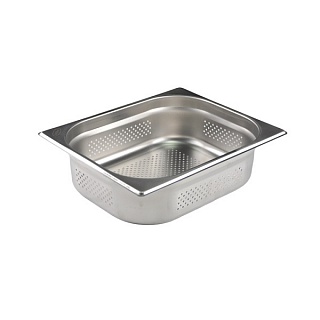 Гастроемкость 1/2 h=100 мм. 6 л. нерж. перфорир. d=4 мм. MGsteel /1/12/-1