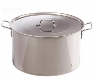 Кастрюля 20,0 л Общепит сварной, клепанные ручки-1