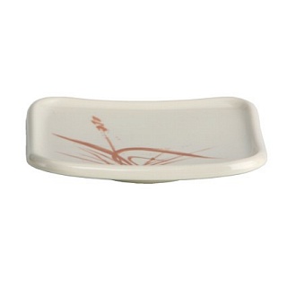 Тарелка квадратная 14,2*12,2см "Осенняя трава"-1