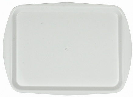 ПОДНОС СТОЛОВЫЙ 490х360мм белый полипропилен-1