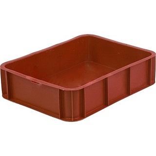 Ящик под пирожное 12л 430х330х110 мм, ПЭНД, без крышки-1