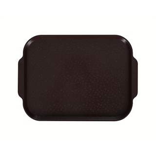Поднос столовый 450х355 мм с ручками шоколадный-1