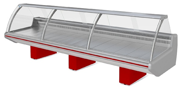 Витрина холодильная Парабель ВХСн-2,5 (без боковин,ТРВ)(две тумбы)-1