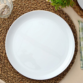 Тарелка обеденная Luminarc Diwali, d=27 см, стеклокерамика, цвет белый-1