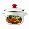 Кастрюля 4,0 л цил.борт Эквадор белый 1/6