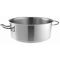 Кастрюля  8,5 л. нерж. d=30 см. h=12 см. низкая б/кр Pinti