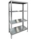 Стеллаж нержавеющий кухонный HICOLD НСК-9/5