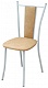 Стул "Бистро е16" бежевый/хром