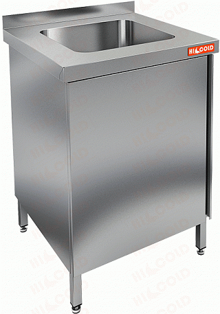Стол с распашными дверцами и моечной ванной HICOLD НСЗ1М-6/6БЛ-1