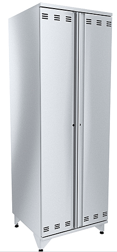 Шкаф для хлеба ШКХ-Р-О 660х640х1950(1970)мм, двери распашные окраш (10 полок из н/стали), сварной -1