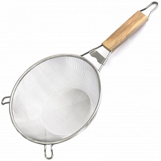 Сито Roal 24 см, с метал. сеткой, с деревян. ручкой-1