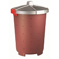 Бак пищевой 65 л 47*66см п/п бордовый /5/ 