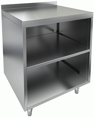 Стол открытый с полкой, с бортом HICOLD НБМСО-6/6БП-1