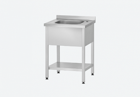 Ванна моечная ВМЦп - 700*700*860 "Profi Inox", м/о 500*500*300, борт, отв. д/смесит.-1