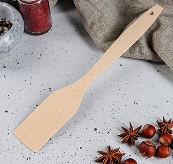 Лопатка кухонная "Славянская", 27 см, массив бука-1