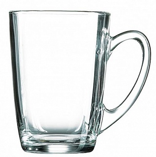 Кружка 320 мл. d=80 мм. h=110 мм. прозрачная Нью Монинг /6/912/-1