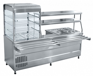 Прилавок-витрина мармитный ПВХМ-70КМУ "кр.золото" (21000802011)-3