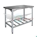 Стол СПЛ 1500*800*850 полка-решетка оцинк. каркас уголок оцинк., 4 борта Н-45 мм