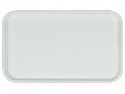 Поднос столовый из полипропилена 530x330 мм белый-1