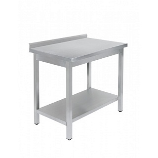 Стол универсальный Luxstahl СПУ-6/6 со сплошной полкой нерж.-1