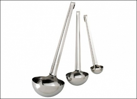 Половник 0,45 л d=12 см. L ручки 35 см. монобл. нерж. De Buyer-1