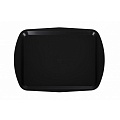 Поднос столовый 490х360 мм черный полипропилен