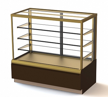 Витрина кондитерская ВХСв - 1,3д Carboma Сube Люкс 0102-0109-1