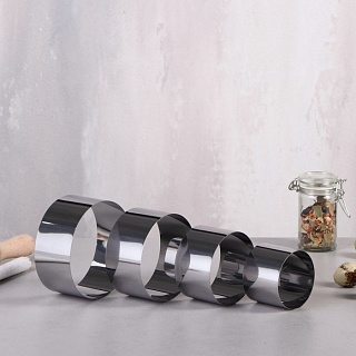 Набор форм для выпечки и выкладки "Круг", D-10, H-5 см, 4 шт-1