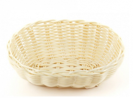 Корзинка пластиковая 200х150 мм бежевая [KT4045]-1