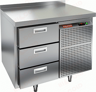 Стол морозильный HICOLD GN 3/BT-1