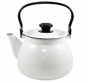 Чайник 3,0 л сферич. с цельной ручкой белый 1/4