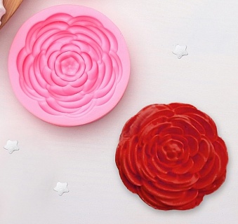 Молд силиконовый 5,7×5,7 см "Прекрасная роза"-1